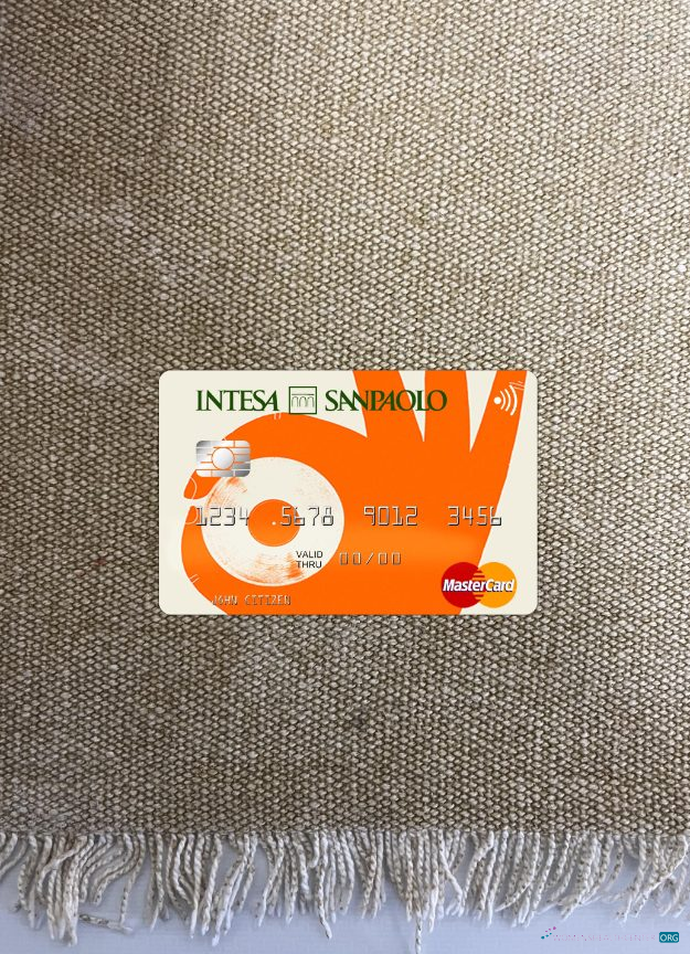 Download Albania Intesa Sanpaolo Bank mastercard photolook front Photoshop template